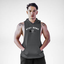 Load image into Gallery viewer, Stay Home Stay Fit Sleeveless Hoodie