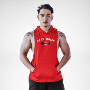 Stay Home Stay Fit Sleeveless Hoodie