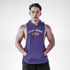 Stay Home Stay Fit Sleeveless Hoodie