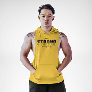 Stay Strong Never Give Up Sleeveless Hoodie
