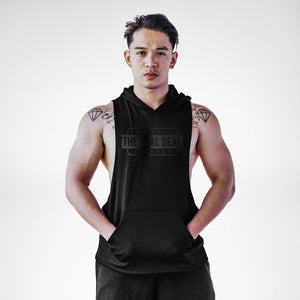 The Real Deal Aesthetic Fitness Sleeveless Hoodie