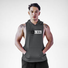 Load image into Gallery viewer, The Real Deal Aesthetic Fitness Sleeveless Hoodie