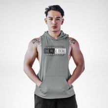 Load image into Gallery viewer, The Real Deal Aesthetic Fitness Sleeveless Hoodie