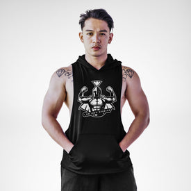 AH105 I Am 100% Spartan Sleeveless Hoodie