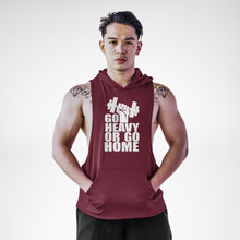 Load image into Gallery viewer, AH108 Go Heavy or Go Home Sleeveless Hoodie