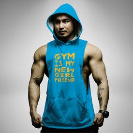 AH117 Gym Is My New Girl Friend Sleeveless Hoodie