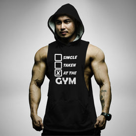 AH120 Single Taken At The Gym Sleeveless Hoodie