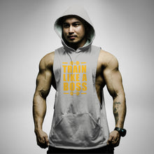 Load image into Gallery viewer, AH122 Train Like A Boss Sleeveless Hoodie