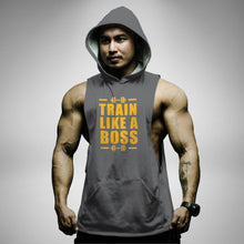 Load image into Gallery viewer, AH122 Train Like A Boss Sleeveless Hoodie