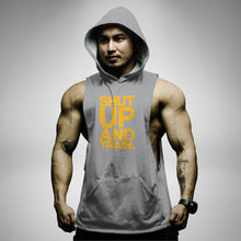 Load image into Gallery viewer, AH123 Shut Up And Train Sleeveless Hoodie