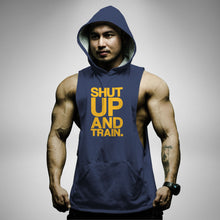 Load image into Gallery viewer, AH123 Shut Up And Train Sleeveless Hoodie