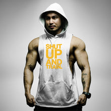 Load image into Gallery viewer, AH123 Shut Up And Train Sleeveless Hoodie