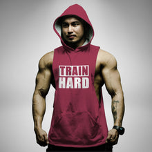 Load image into Gallery viewer, AH125 Train Hard Sleeveless Hoodie