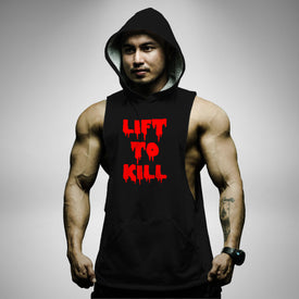 AH126 Lift To K!ll Sleeveless Hoodie