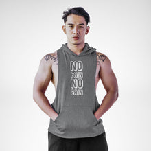 Load image into Gallery viewer, AH129 No Pain No Gain Sleeveless Hoodie