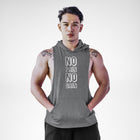 AH129 No Pain No Gain Sleeveless Hoodie