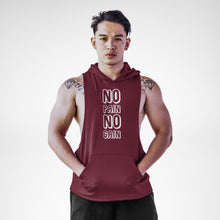 Load image into Gallery viewer, AH129 No Pain No Gain Sleeveless Hoodie