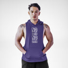 AH129 No Pain No Gain Sleeveless Hoodie