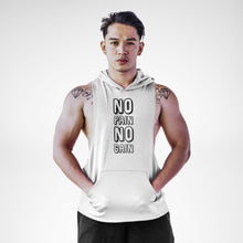Load image into Gallery viewer, AH129 No Pain No Gain Sleeveless Hoodie