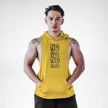 Load image into Gallery viewer, AH129 No Pain No Gain Sleeveless Hoodie