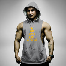 Load image into Gallery viewer, AH132 You Can&#39;t Fake Fitness Sleeveless Hoodie