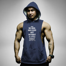 Load image into Gallery viewer, AH133 No Goal Was Ever Met Sleeveless Hoodie