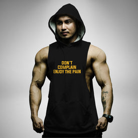 AH134 Don't Complain Enjoy The Pain Sleeveless Hoodie