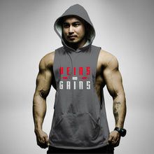 Load image into Gallery viewer, AH156 Veins And Gains Sleeveless Hoodie