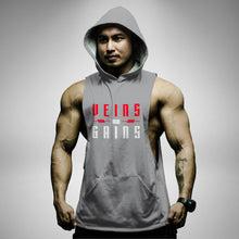 Load image into Gallery viewer, AH156 Veins And Gains Sleeveless Hoodie