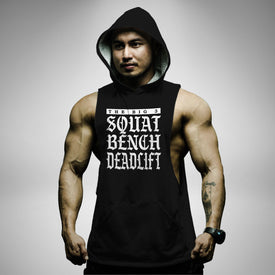 AH157 Squat Bench Deadlift Sleeveless Hoodie