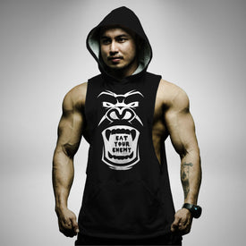 AH160 Eat Your Enemy Sleeveless Hoodie