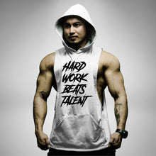 Load image into Gallery viewer, AH161 Hard Work Beats Talent Sleeveless Hoodie