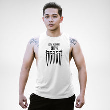 Load image into Gallery viewer, 10% Human 90% Beast Openside Tank Top