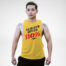 Load image into Gallery viewer, Always Gives 110% Openside Tank Top