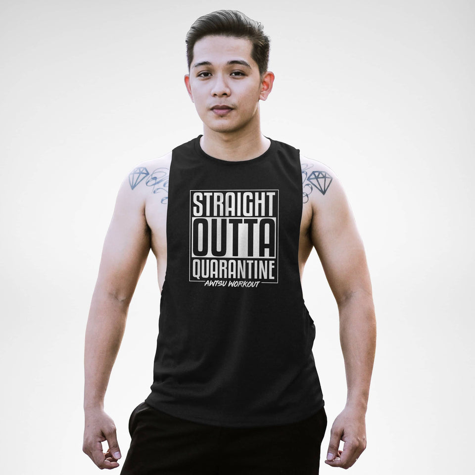 Straight Outta Qūārantine Awtsu Workout Openside Tank Top