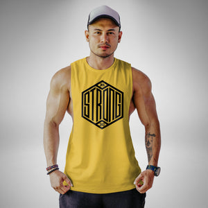 AM104 Be Strong Openside Tank Top