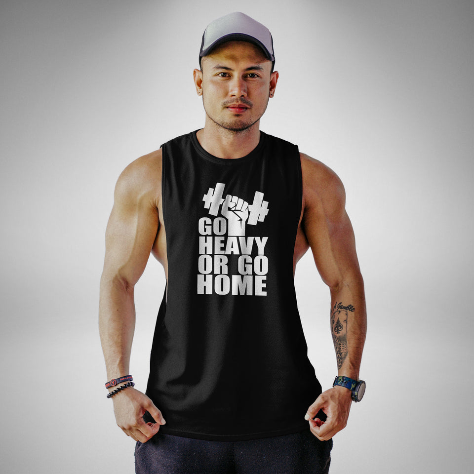 AM108 Go Heavy Or Go Home Openside Tank Top