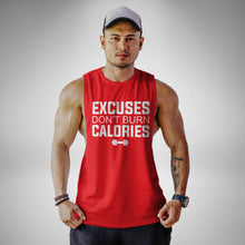 Load image into Gallery viewer, AM116 Excuses Don&#39;t Burn Calories Openside Tank Top
