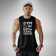 Load image into Gallery viewer, AM117 Gym Is My New Girlfriend Openside Tank Top