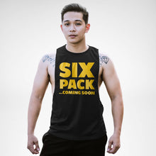Load image into Gallery viewer, AM128 Six Pack Coming Soon Openside Tank Top