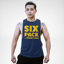 Load image into Gallery viewer, AM128 Six Pack Coming Soon Openside Tank Top