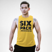 Load image into Gallery viewer, AM128 Six Pack Coming Soon Openside Tank Top