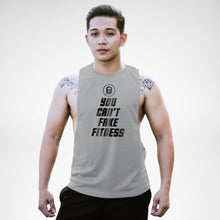 Load image into Gallery viewer, AM132 You Can&#39;t Fake Fitness Openside Tank Top