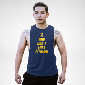 AM132 You Can't Fake Fitness Openside Tank Top