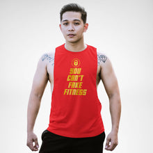 Load image into Gallery viewer, AM132 You Can&#39;t Fake Fitness Openside Tank Top