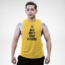 Load image into Gallery viewer, AM132 You Can&#39;t Fake Fitness Openside Tank Top