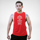 AM133 No Goal Was Ever Met Without A Little Sweat Openside Tank Top