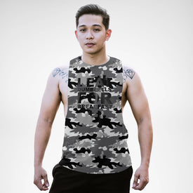 AM136 I Eat Dumbbells For Breakfast Openside Tank Top