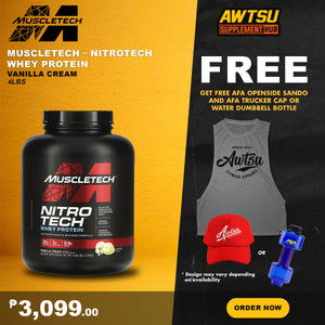 MUSCLETECH - NITROTECH WHEY PROTEIN 4LBS