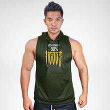 Load image into Gallery viewer, 10% Human 90% Beast Sweat Muscle Hoodie